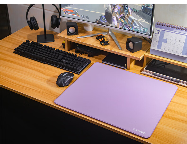 CAPERE (Kailai) Zero-Lag Waterproof PORON Gaming Mouse Pad [Long Pro] Zero-Lag Pad / Gray / 450x400 / Polyurethane Base 13