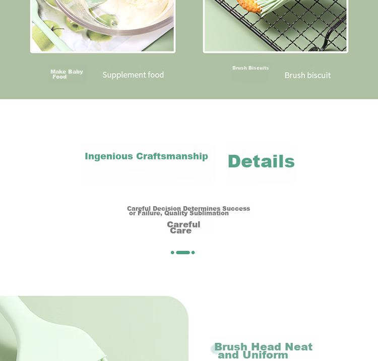 BJ Silicone Scraper, Oil Brush, Egg Beater, Stainless Steel Strainer, Spatula, Four-In Set, Baking Tools 15