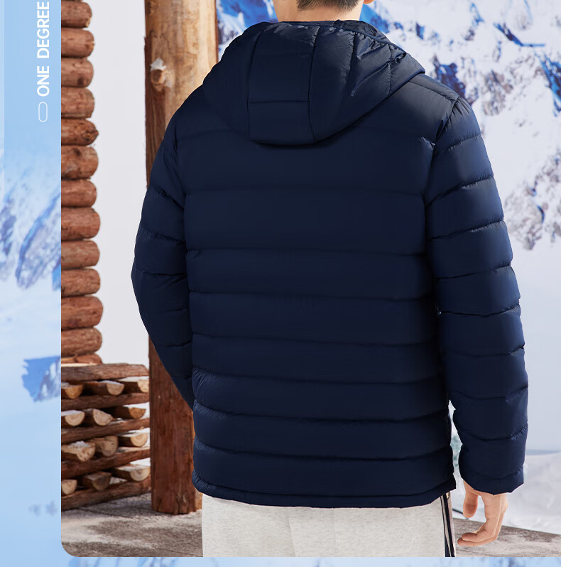 361° Men's Down Jacket Autumn Winter New Lightweight Short Warm Hooded Sports Inner Layer 652544302D-4 25