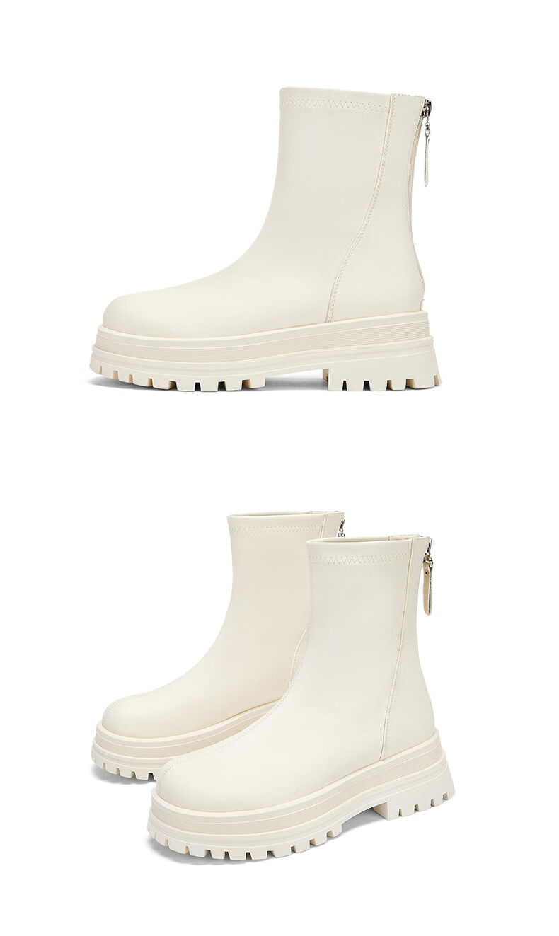 DAPHNE Fashion Heightening Ankle Boots for Women, Autumn And Winter Single Boots, Chelsea Martin Boots, Elastic Slim Boots, Black, Size 39 12