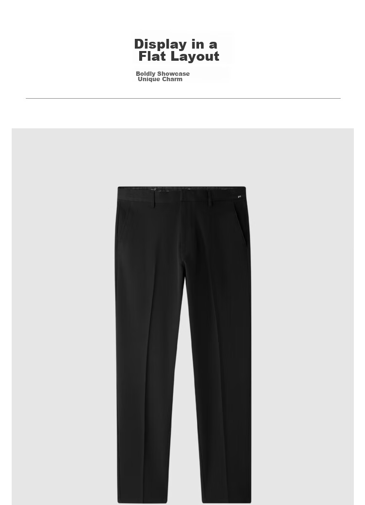 HLA Men's Dress Pants, Light Business Fashion Series, Large Size Slim-Fit Trousers for Me 14