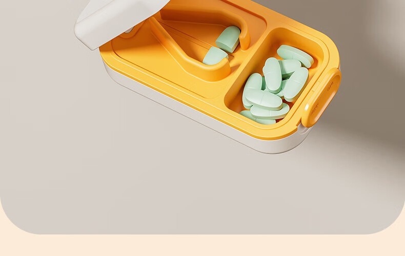 Lehuolvxing Pill Cutter, Tablet Splitter, Medicine Dispenser, Portable Pill Box Divider, One-To And Two-To Pill Splitter 6