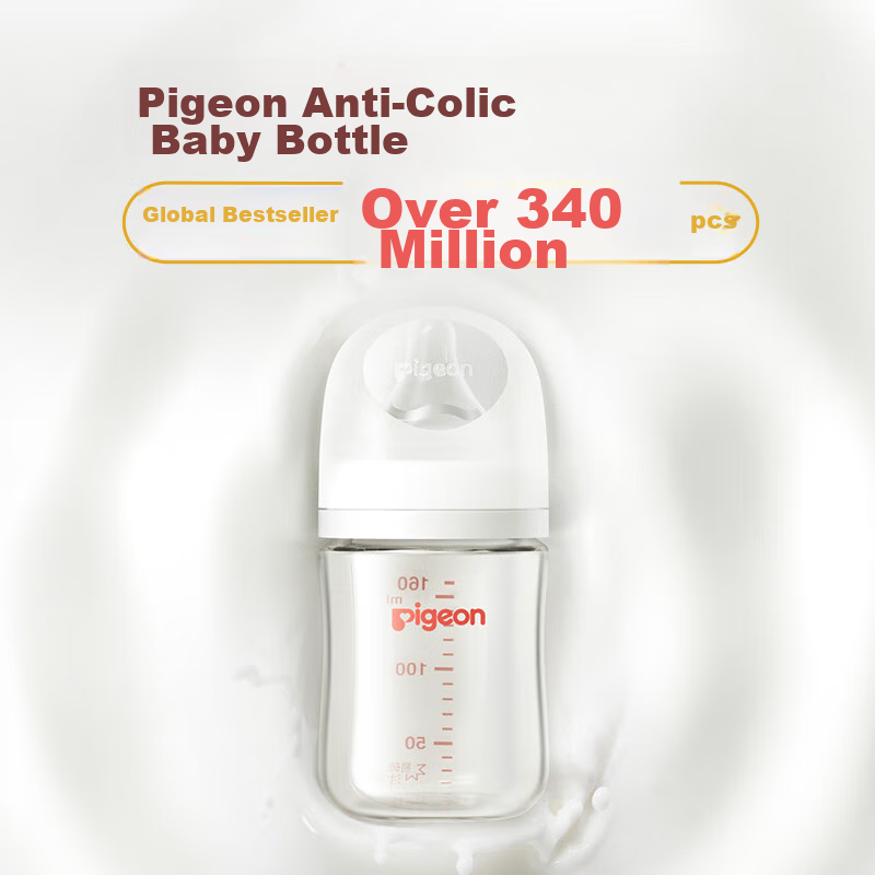Бутылочка Pigeon PPSU с широким горлышком, антиколиковая, 240 мл, 6+ месяцев