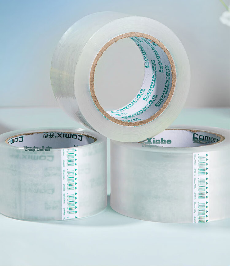 COMIX Transparent Tape/wide Tape/boxing Tape, Express Packaging Tape Transparent, 6 Rolls, Width 60mm*60y*45um, Length 54.8 Meters/roll, JP6006-6 2