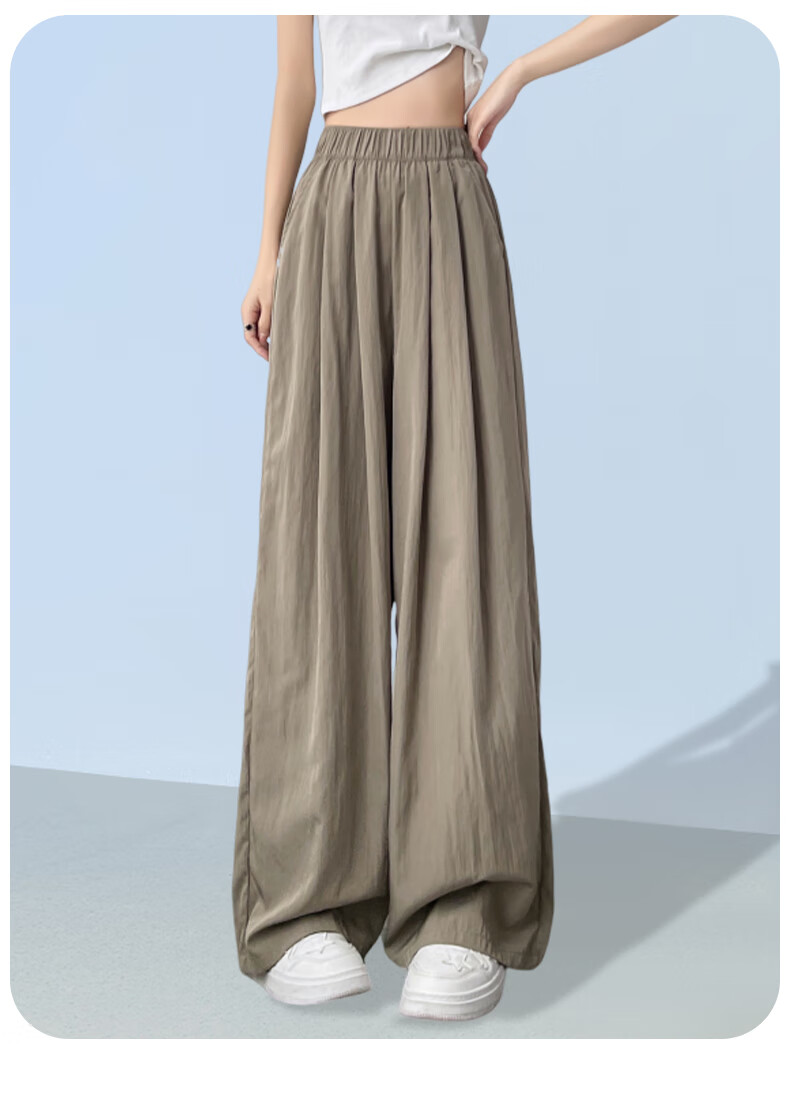 FitonTon Women's Pants, 2025 New Japanese-Style Lazy Yamamoto Pants, Loose-Fitting Slimming Wide-Leg Trousers, High-Waisted Draping Floor-Length Pants 20