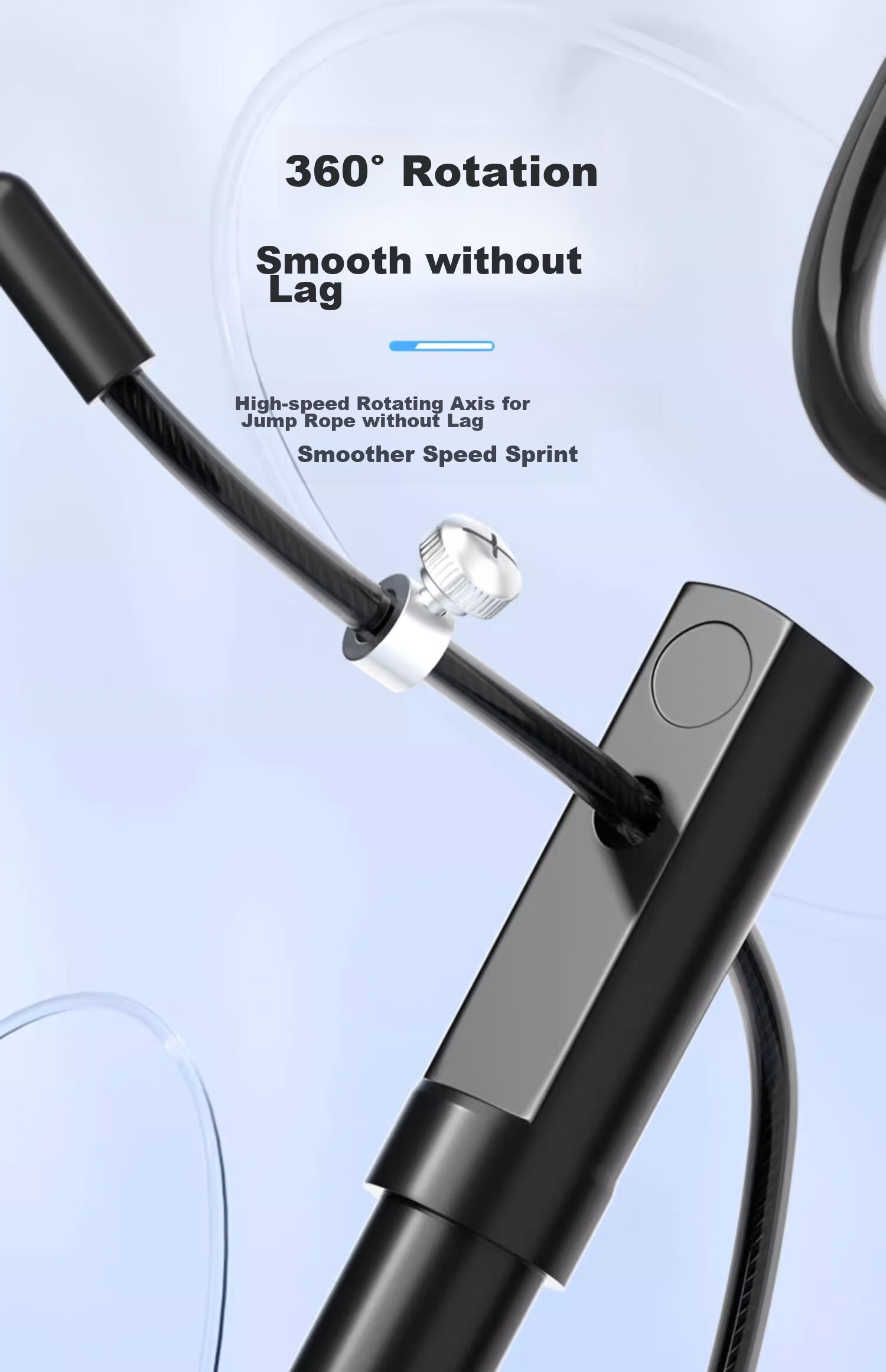 Li-Ning Speed Jump Rope for Competition, High School Entrance Exam Preparation, Weight Loss, Fitness, Professional Steel Wire Rope for Primary And Secondary School Students, Ultra-Light Double Swing Rope 8