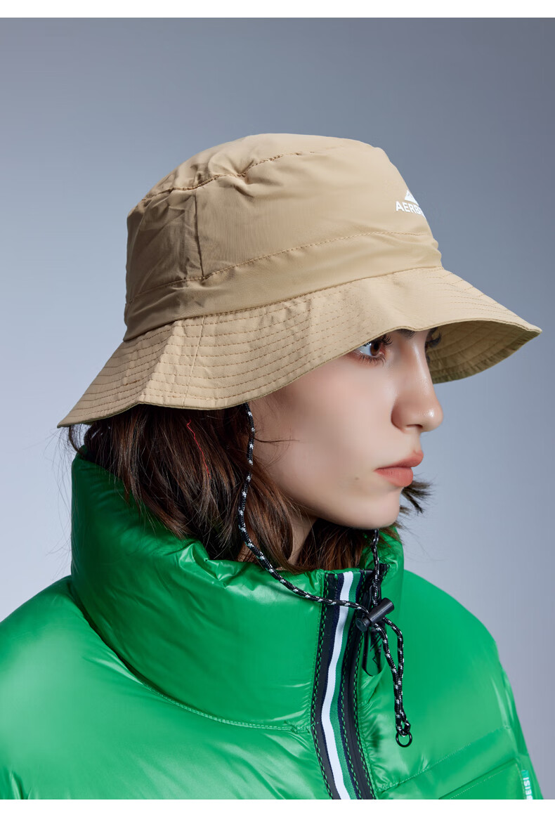 AERBEISI Fisherman Hat, Outdoor Sports Sun Protection, UV-Resistant, Sun-Shading, Hiking, Lightweight, Quick-Drying, Large Head Circumference, Unisex Style, Khaki 7