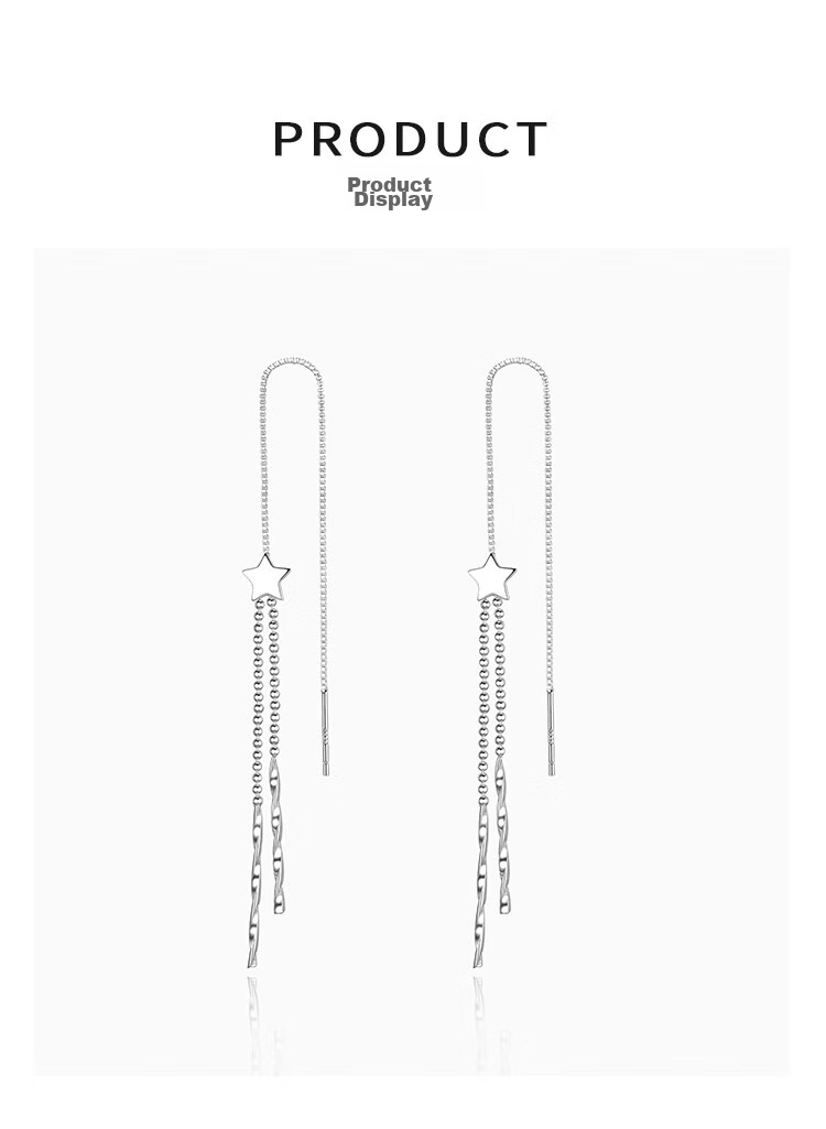 Dijing Butterfly Tassel Earrings for Women, Silver Earrings with Long Studs, New 2026 High-End Style, Birthday Gift for Girlfriend 7