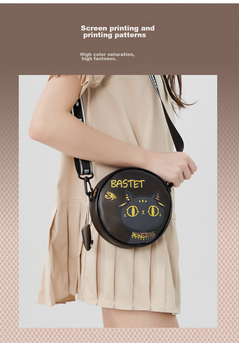 Dayingbowuguan Anderson Cat Ba Bao Meng Cat Bag, Women's Crossbody Bag, Round Cake Bag, Birthday Gift for Girls 4