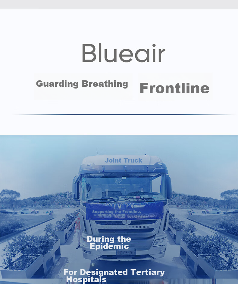 Blueair Air Purifier Removes Formaldehyde, Bacteria, Flu Viruses, Odors from New Homes, Bedroom Use, Eliminates Smoke And Smells, Absorbs Cat Hair, Air Purification Machine CP7i 24