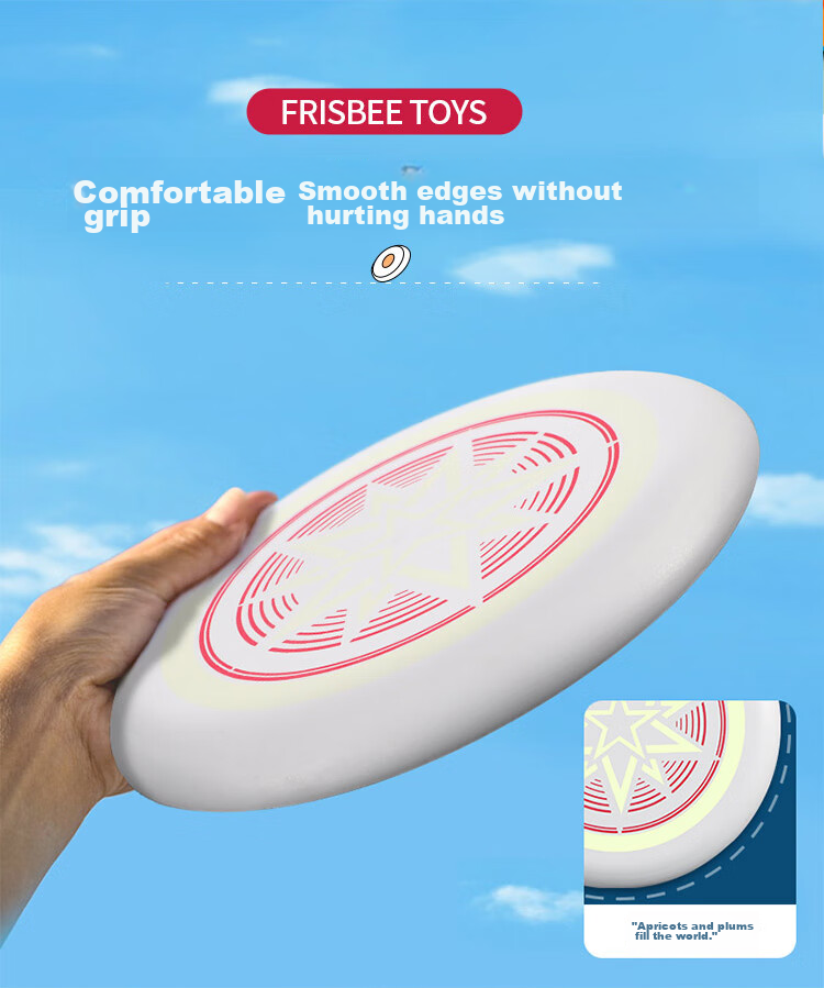 Martin Brother Children's Outdoor Toy Soft Frisbee with Glow-In Design, Youth Frisbee Toy for Boys And Girls, Birthday Gift 3