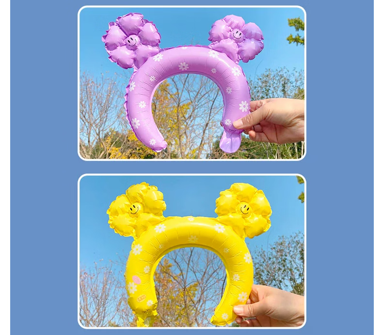 Jingtang Cartoon Balloon Decorations, Sunflower And Daisy Handheld Sticks, Headbands, Hair Accessories, Birthday Party Supplies, Kindergarten Activities, Scene Setup 8