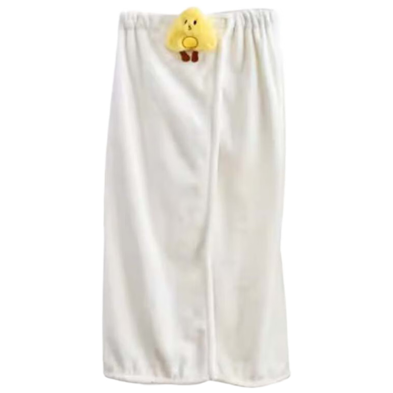 Fanyejia Cheese Bathrobe, Quick-Drying Coral Fleece Towel for Showering, Absorbent, Lint-Free, Suitable for Students And Adults, Wearable As A Wrap, Sports Towel