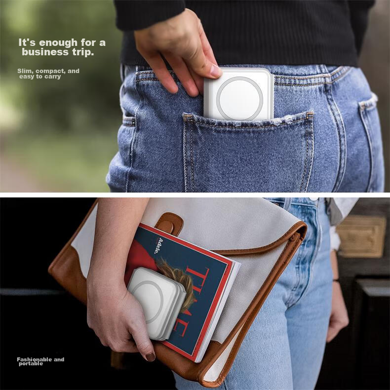 Zitai Three-In Foldable Magnetic Wireless Charger for Apple Magsate 15W Fast Charging IPhone 18/17/16/15/AirPods Earphones/iWatch W07 7