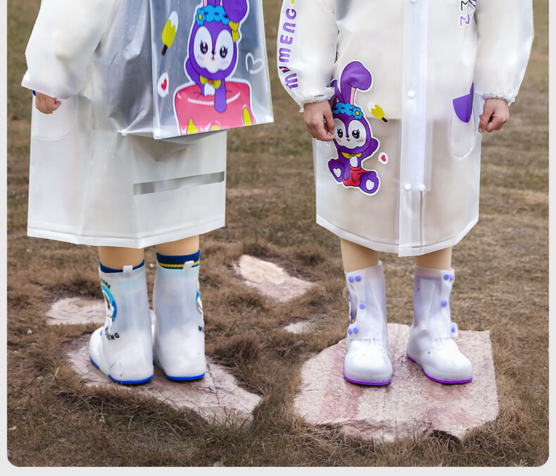 Moremerry Children's Raincoat for Boys And Girls, School Rainwear with Backpack Space, Kindergarten Poncho 3