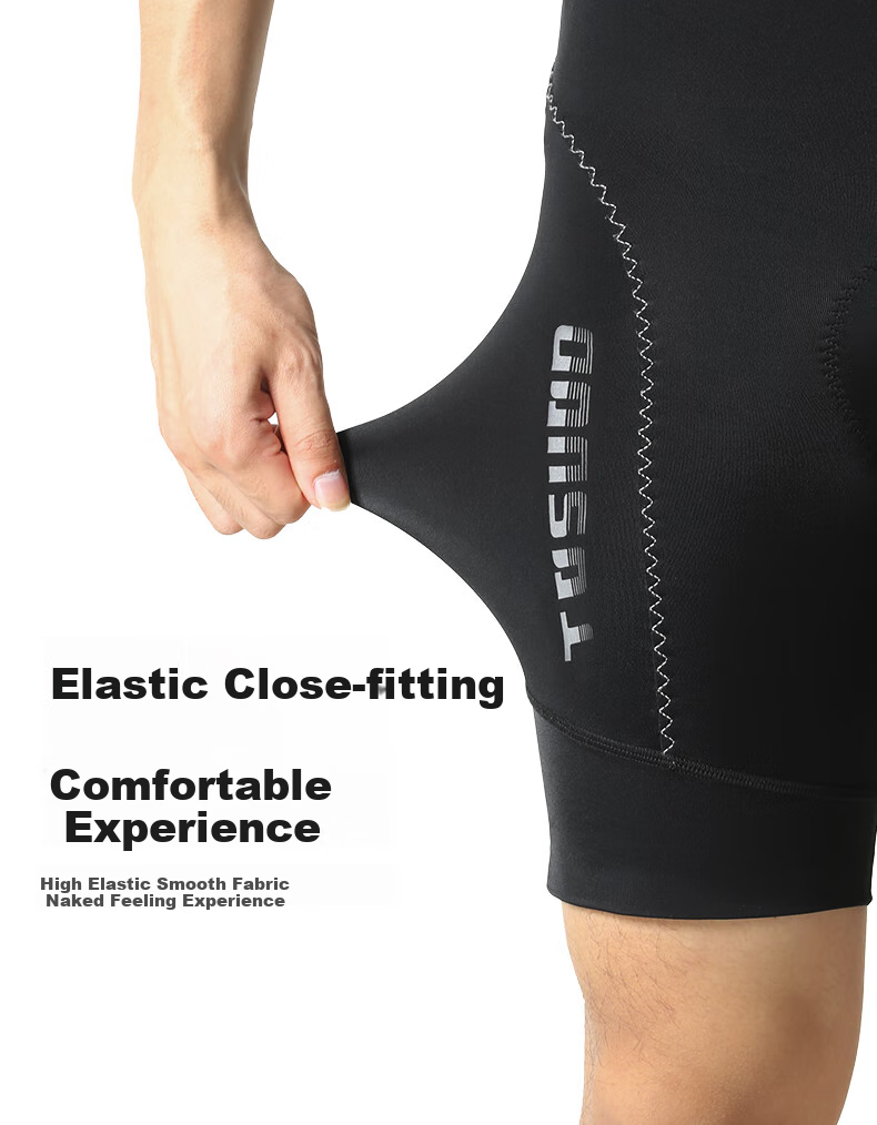 Tasiduizhang Summer Bicycle Riding Shorts for Men And Women, Mountain And Road Bike 3D Shock-Absorbing Padded Shorts Cycling Wear, Black, M 8