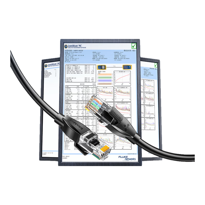 Sanze Cat6A Ethernet Cable 5m CAT6A 10Gbps Finished Network Cable Home Computer Broadband Patch Cord 8-Core Twisted Pair Compatible Gigabit with Dual Connectors Black D6A050