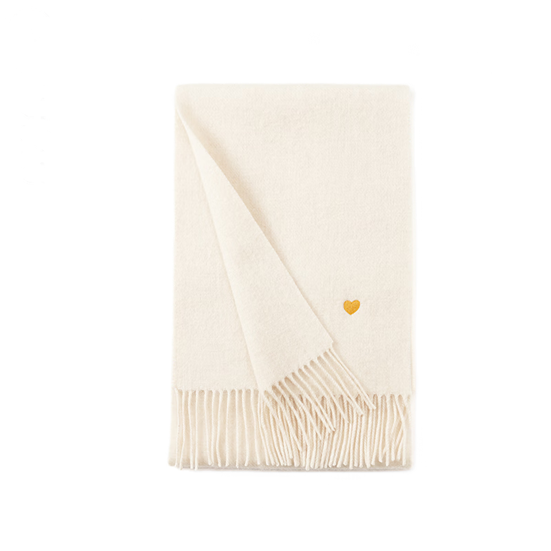 JIUMU Pure Wool Scarf for Women, Autumn And Winter Neck Warmer, Ladies' Warm Shawl, Gift for Women on Mid-Autumn Festival Or Birthday, Gift Box Packaging