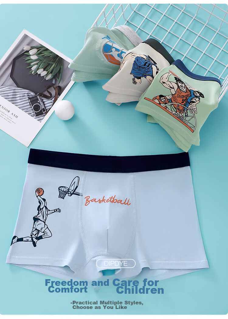 MiiOW Boys' Cotton Boxer Briefs, Antibacterial Underwear for Teenagers in Middle School And High School, Puberty And Adolescence 11
