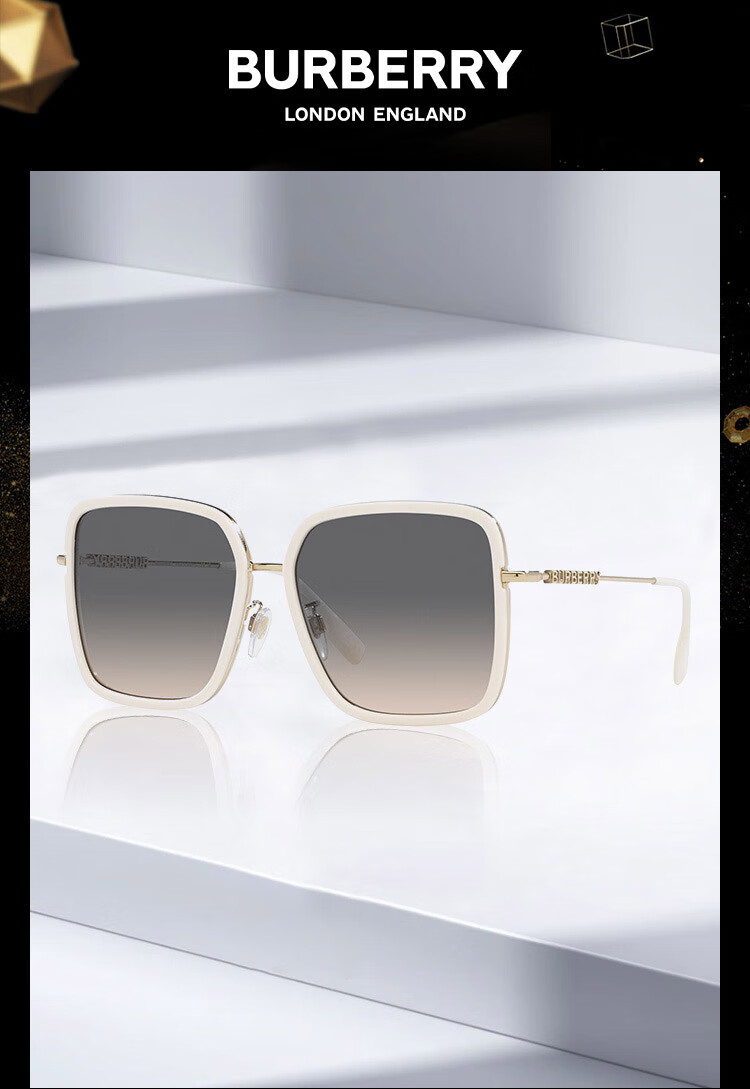 BURBERRY Sunglasses for Men And Women, Driving Sunglasses, Square Frame Glasses, Gift-Giving Authentic Product 0BE3145D1109G958 1