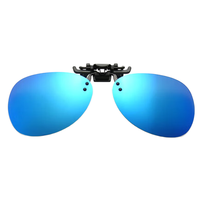 DRATRA Polarized Clip-On Sunglasses Classic Frog Style Unisex Prescription Glasses Clip Driving Sunglasses Anti-Glare Sunshade