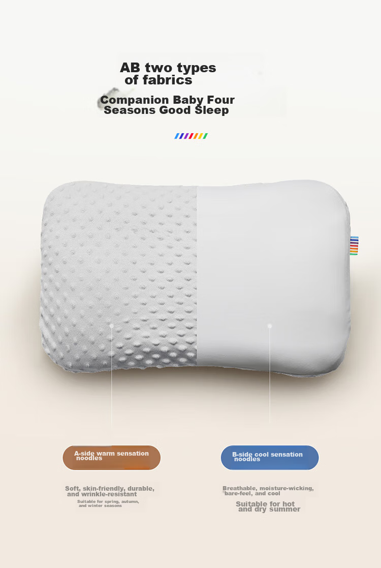 Bebebus Children's Pillow Cover, Double-Sided Skin-Friendly, All-Season Use, Breathable And Washable, Compatible with Growth Pillows for First And Second Stages 3