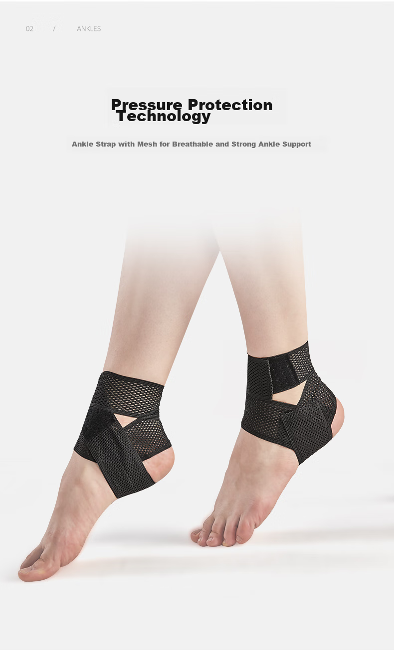 NAILEKESI N Sports Ankle Brace, Anti-Sprain Thin Bandage, Fixation Ankle Support, Ultra-Thin Strap, Professional Protective Gear, M Size, One Pair 3