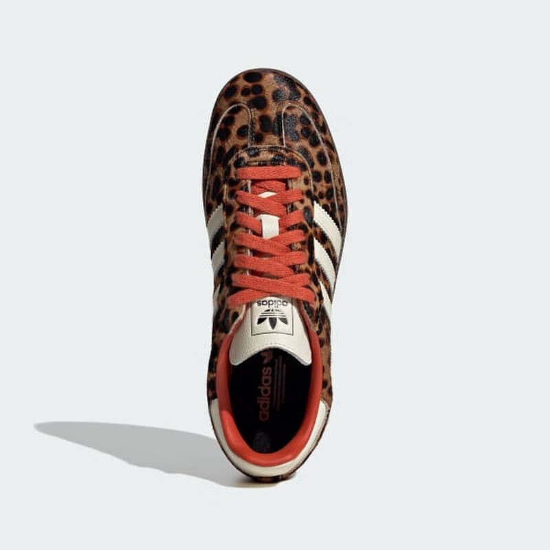 Adidas SAMBA Trefoil Casual Shoes for Women, Leopard Print Brown JI2734 Size 36.5 3