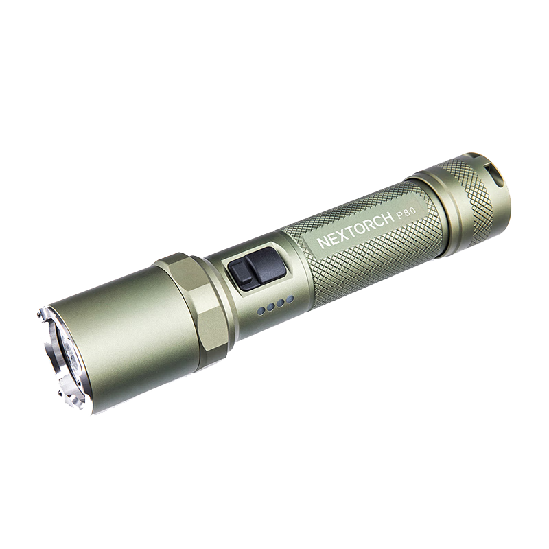 NEXTORCH P80 Tactical High Brightness Flashlight 2100 Lumens Outdoor Camping Portable Car Emergency Window Breaker Flashlight