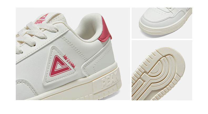 PEAK Women's Sneakers, Summer Mesh Breathable Wear-Resistant Casual Shoes, Air Force One Style White Sneakers for Women, Sports Shoes DB310128 20
