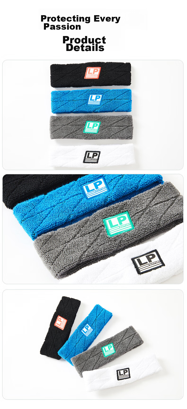 LP Sports Headband for Men And Women, Sweat-Absorbing Headband, Sweat-Stopping Band, Running Sweat-Guiding Band, Basketball Sweat-Proof Headband, Hair-Tying Band, Head Hoop 9
