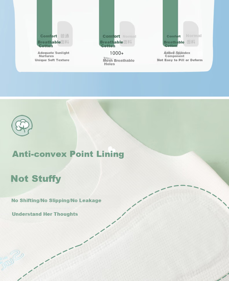 Ailier&ouluola Girls' Underwear for Ages 9-12, Puberty Training Bra Camisole Undershirt for Primary And Secondary School Students, Long Style, White, 4XL 7