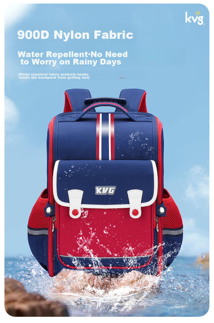 KVG Schoolbag for Primary School Students, Children's Backpack with Spine Protection And Load Reduction, Suitable for Grades 1-3, Double Shoulder Bag for Boys And Girls 11