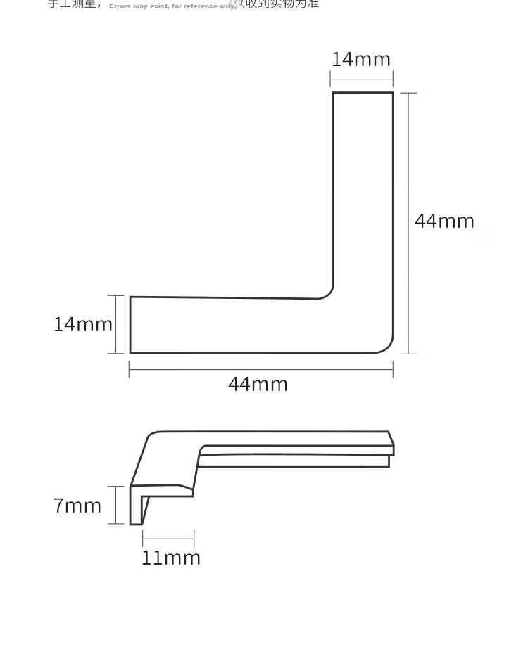 BEIDELI Aluminum Window Corner Guards, Anti-Collision Bollards, Transparent Anti-Bump Safety Corner Protectors, Window Impact Absorbers, Soft, Pack of 10 10
