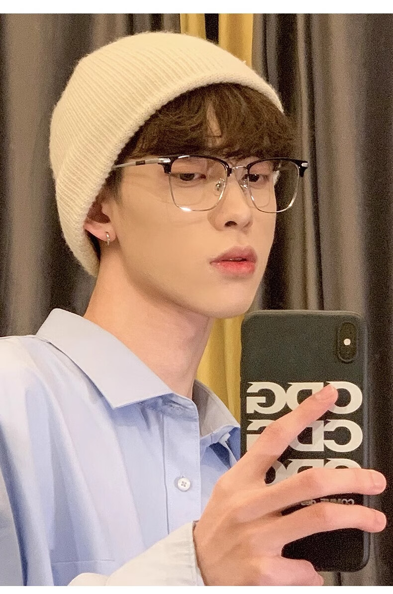 LESCA LUNETIER Semi-Rimless Men's Prescription Glasses Blue Light Blocking Radiation Protection Clear Lenses Sophisticated Intellectual Tech Style Cool Eyewear 2
