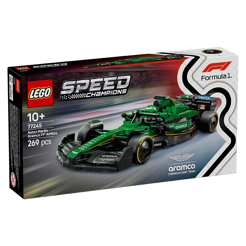 LEGO Building Blocks Racing Car Series 77245 Aston Martin F1 Race Car, Boys And Girls Children's Toy, Birthday Gift Decoratio