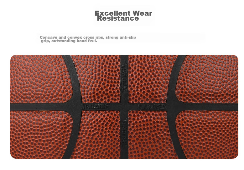 SPALDING Basketball, Size 7, Adult Training, Indoor And Outdoor Use, Wear-Resistant PU, 76-888Y 6