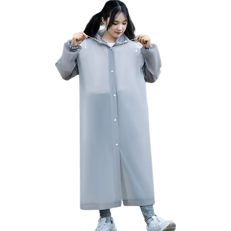 Lehuolvxing Disposable Raincoat, Thickened, One-Piece for Men, Adult Outdoor Hiking Mountaineering Heavy Rain Protection, Random Color