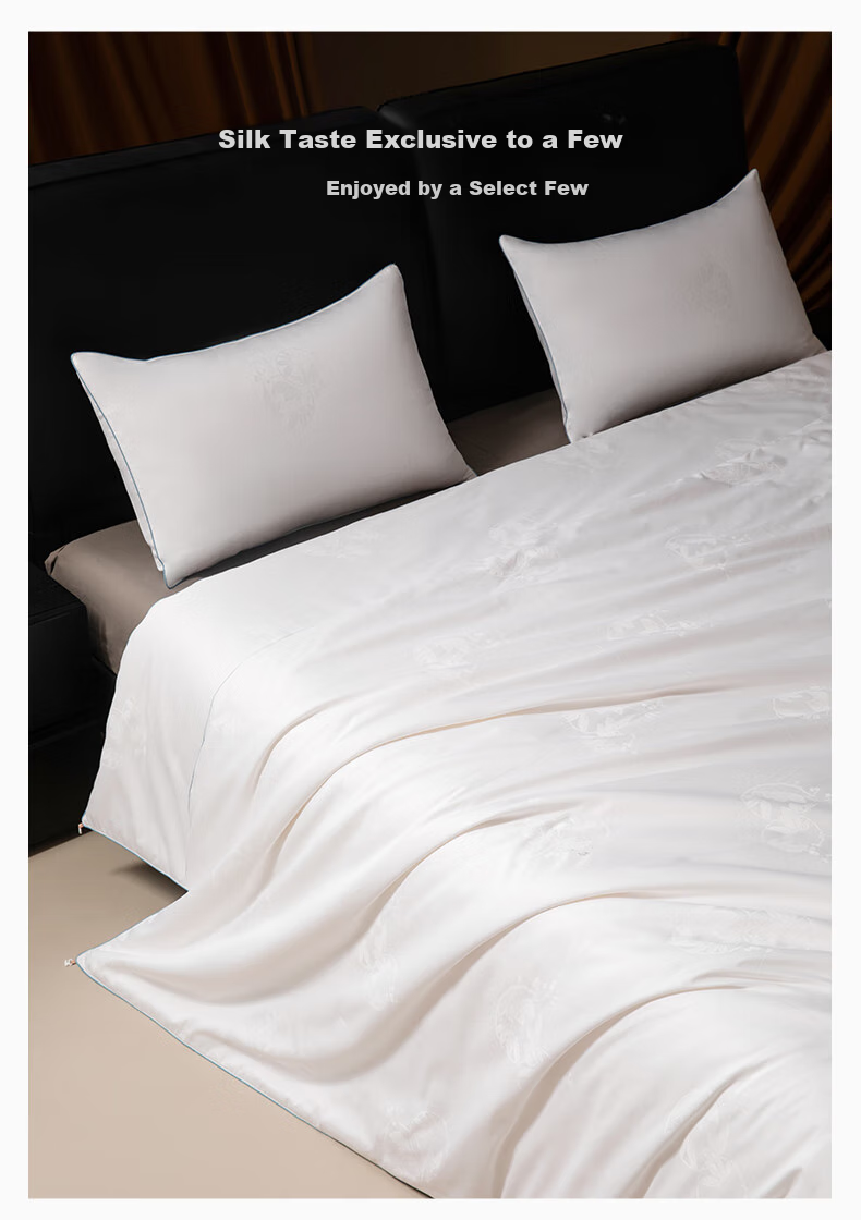 SILKUEEN [Lanyu] 100% Premium Mulberry Silk Comforter Core, All-Season Parent-Child Silk, Weight 1+3 Jin (500g), 220*240cm [White] 13