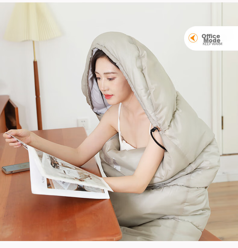 BeiJiLang Crystal Fleece Sleeping Bag Thickened Autumn Winter Outdoor Camping Car Nap Anti-Kick Warm Single Sleeping Bag Cold Resistant Quilt 15