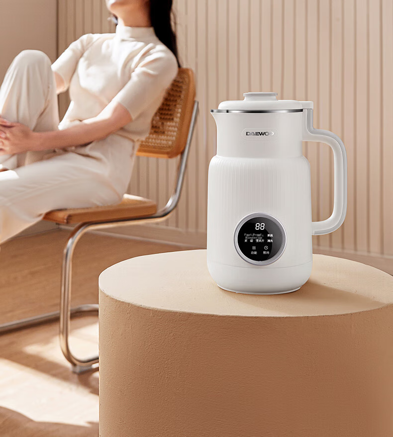 DAEWOO SM21S 2026 New Automatic Soy Milk Maker 0-Coating 316L Stainless Steel Micro-Pressure 4-5 Person White 14