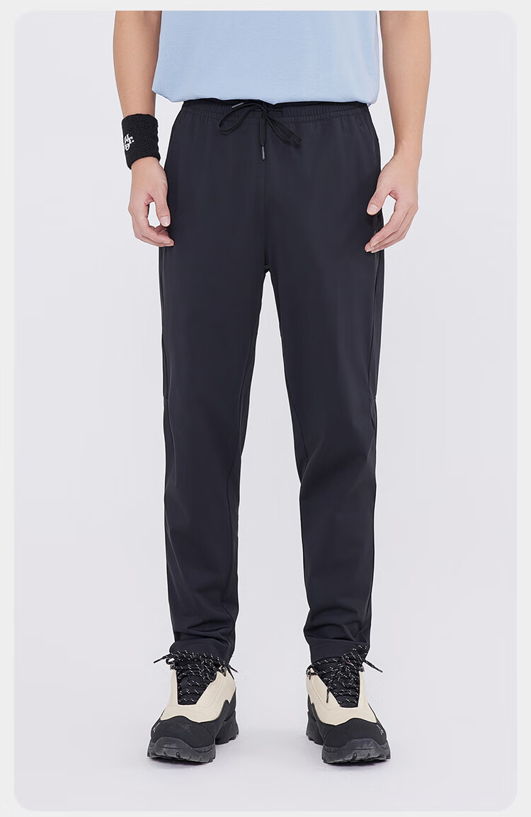 JD Original Men's Sports Pants, Quick-Dry Casual Trousers, High-Elastic Breathable Running Pants for Spring And Summer, Fitness Long Pants for Men, Black XL 18