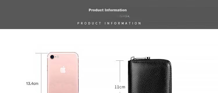 JEVI Card Holder for Men And Women, Exquisite Multi-Slot Large Capacity Ultra-Thin ID Slot Bank Card Case Anti-Magnetic Gift for Father's Day 7