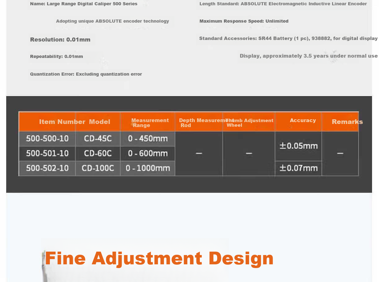 Mitutoyo Digital Caliper, High-Precision Caliper, Vernier Caliper, Imported from Japan, 500-151 Metric with Output 22