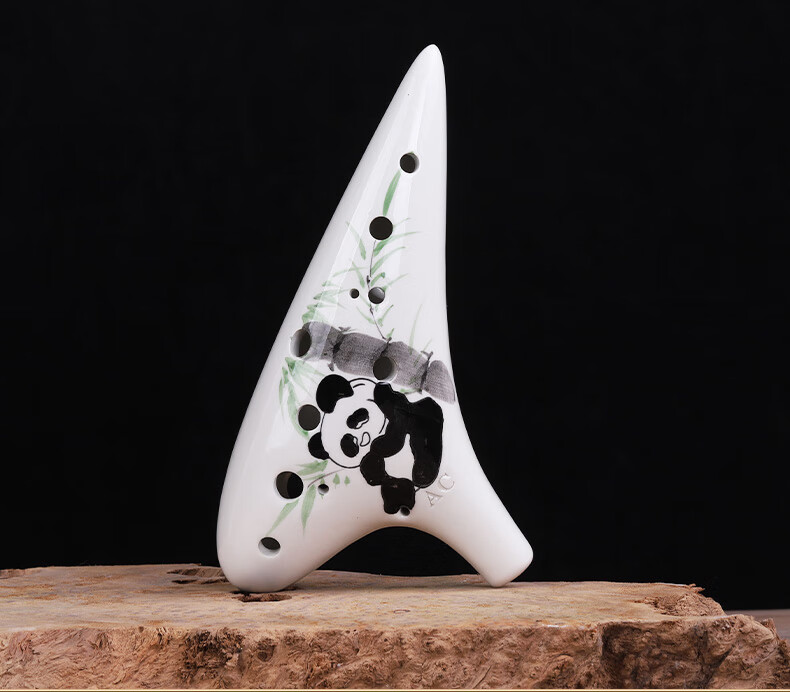Acacia Bird 12-Hole AC Resin Ocarina Durable Student Performance Ocarina Yellow 17