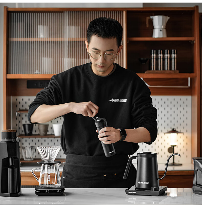 MHW-3BOMBER Bomber [Gift] B3 Tactical Box Hand-Brew Coffee Maker Set Gift Box Camping Portable Coffee Grinder 38