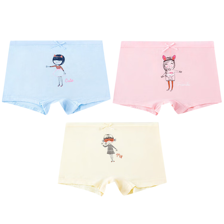 Hengyuanxiang Summer Children's Underwear, Modal Girls' Panties, Silk-Like Thin Boy Shorts, Kids' Boxer Briefs, Size 150
