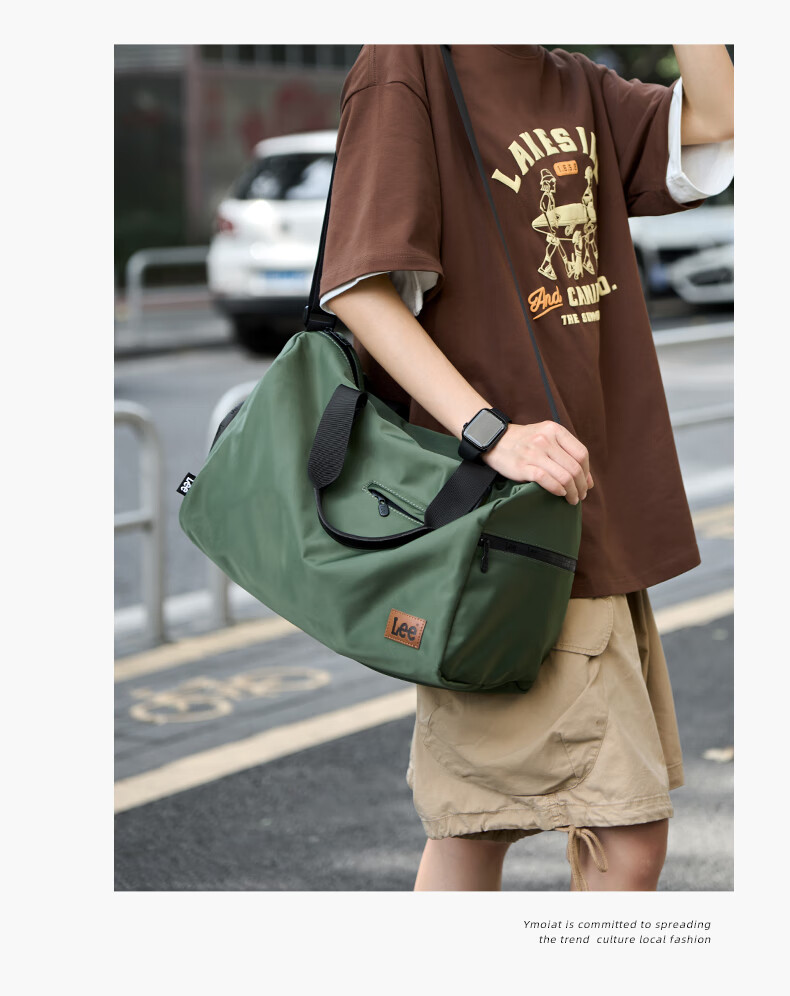 Lee Travel Bag with Wet And Dry Separation, Fitness Bag for Men, Crossbody Sports Bag, Large Capacity Handheld Luggage Bag for Wome 10