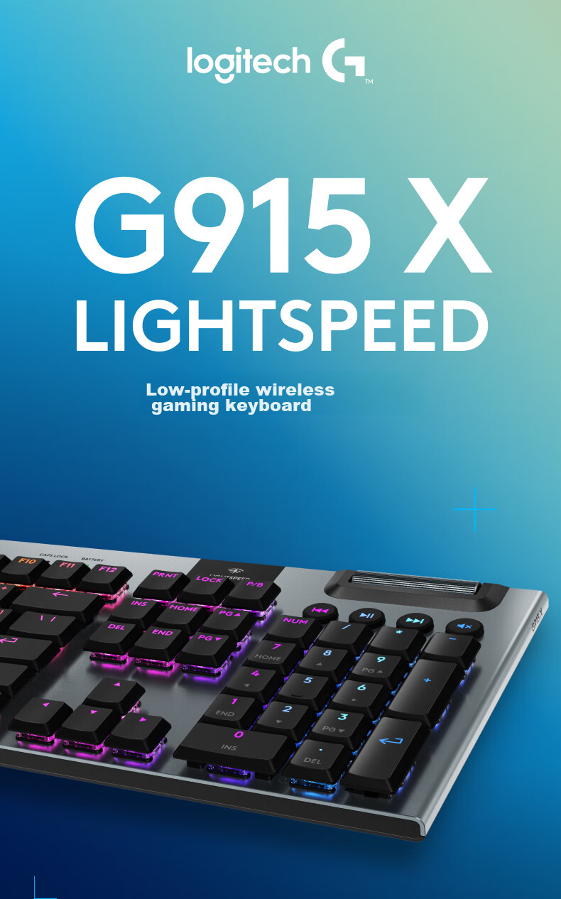 G G915 X LIGHTSPEED TKL Low Profile Gaming Keyboard (White-T), Brown Switch (Slight Paragraph Feel, Universal Switch) 1