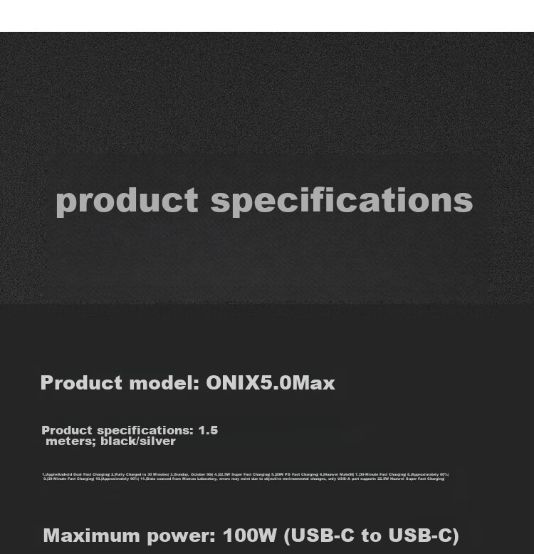 TEGIC Dayan She Max 100W Fast Charging Cable, Four-In Data Cable 1.5m, Compatible with Huawei Apple PD Fast Charging, IPhone 15 Pro Max 14